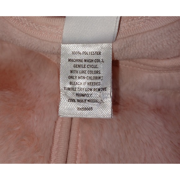 Nordstrom Pink Plush Faux Fur Sleep Sack Infant Baby 6-18 Months Soft Cozy Warm - Picture 3 of 7